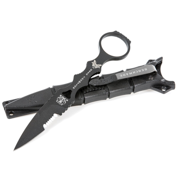 Ніж Benchmade SOCP Fixed Blade Knife 178SBK (3.22" Serr Black) w/ Black Sheath
