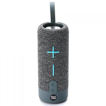 Портативная Bluetooth-колонка с ремешком TG619C USB/TF FM-радио 2х4 Вт Серая