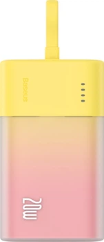Powerbank Baseus Popsicle 5200 mAh 20 W Yellow-pink (6932172633103)