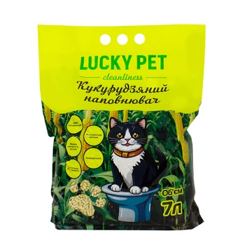 Наполнитель Lucky Pet кукурузный, 7л