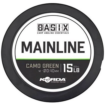 Лісочка Korda Basix Main Line 0.4мм 500м 15lb Camo Green KBX009