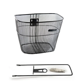 Корзина велосипедная Baisike 26" стальная, черная (35018)