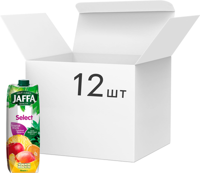 Упаковка нектару Jaffa Мультифрукт 0.95 л х 12 шт (4820264290933)