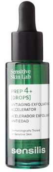 Сироватка для обличчя Sensilis Prep4+ Drops проти зморшок 30 мл (8428749007579)