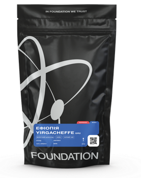Кава в зернах Foundation Coffee Roasters Ефіопія Yirgacheffe GR2 250 г
