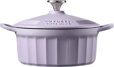 Garnek do gotowania gęsi Buydeem żeliwny emaliowany Petal Purple 2.9 l (6950386607192)