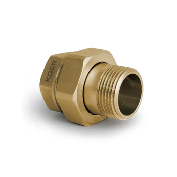Сгон американка прямой, Без никеля Koer KR.341.WN-1/2" (KR4736)