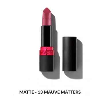 Увлажняющая матовая губная помада Avon "Ультра" 13М Лиловый (13М Mauve Matters) 3,6г