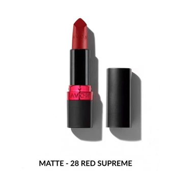Зволожувальна матова губна помада Avon "Ультра" 28М Червона перевага (28М Red Supreme) 3,6г