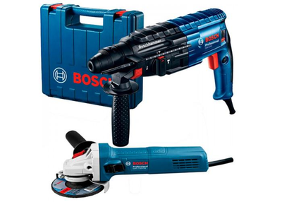 Перфоратор Bosch Professional GBH 240 + УШМ Bosch Professional GWS 750-125 + кейс (упаковка повреждена) (0611272122920)