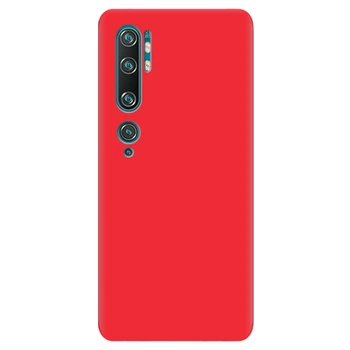 Чехол для Xiaomi Mi Note 10 ярко-красный матовый soft touch (12350060211078843)