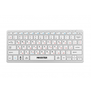 Клавіатура Maxxter KBW-C01S-UA Silver ( Сріблястий )