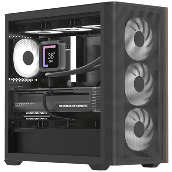 Корпус AeroCool D301A-G-BK-v2 (ACCS-DS03043.11) Black без БЖ ( Black )