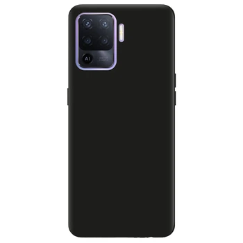Чехол для Oppo Reno 5 Lite черный матовый soft touch (16930050212142649)
