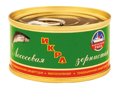 Икра лососевая Камчатская рыба 80г
