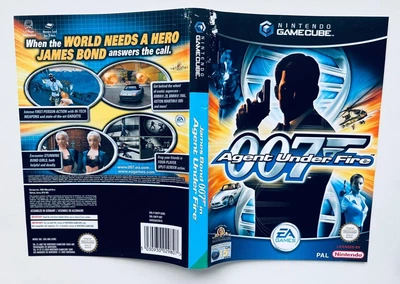 007 Agent Under Fire - Nintendo GameCube (обложка), Б/У