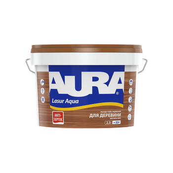 Лазур для дерева Aura Lasur Aqua шовковисто-матова Безбарвна 2.5 л