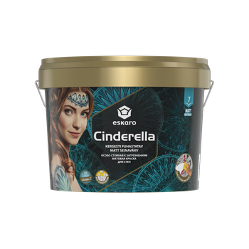 Краска для стен Eskaro Cinderella матовая моющаяся Белая 9 л