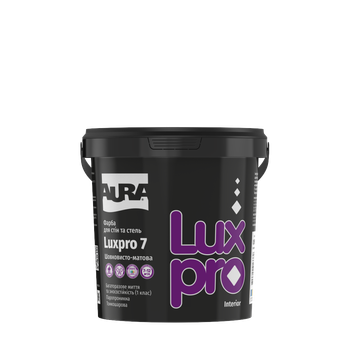 Фарба для стін миюча Aura Luxpro 7 шовковисто-матова Біла 0.95 л