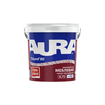 Лак для мебели акриловый Aura Triumf 90 глянцевый Бесцветный 0,75 л (0,76 кг)