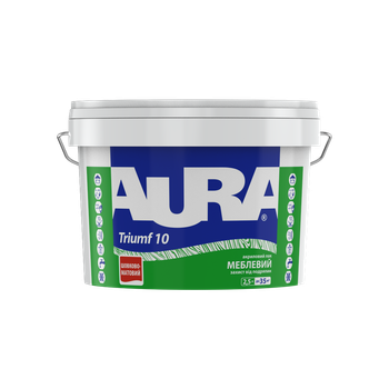 Лак для меблів акриловий Aura Triumf 10 шовковисто-матовий Безбарвний 2,5 л (2,55 кг)