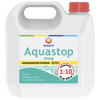 Зміцнюючий ґрунт-концентрат 1:10 ESKARO AQUASTOP STRONG 3л