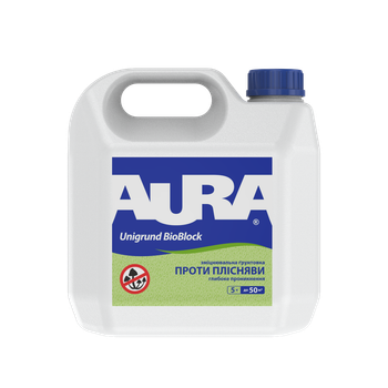 Грунтовка антисептическая противоплесневая Aura Unigrund BioBlock 5 л
