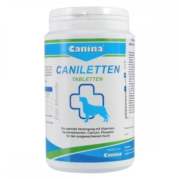 Витаминно-минеральный комплекс для взрослых собак Canina «Caniletten» 150 таблеток, 300 г (витамины и