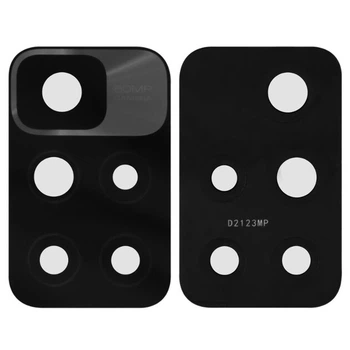 Стекло камеры Xiaomi Redmi 10 черное без рамки Black Original(PRC)