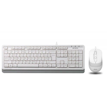 Комплект (клавиатура, мышь) A4Tech F1010 White