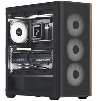Корпус AeroCool D501A-G-BK-v2 (ACCM-DS01043.11) Black без БП