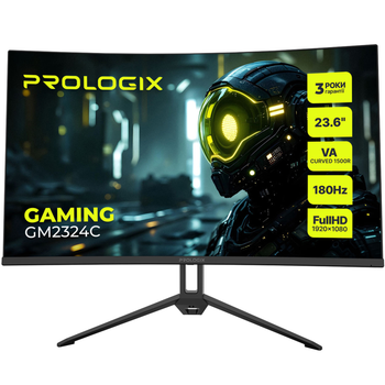 Монитор Prologix Gaming 23.6" GM2324C VA Black Curved 180Hz