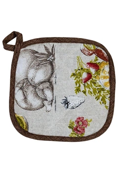 Прихватка для кухні Violet cherries ПРОВАНС Молочний (artdom32946)