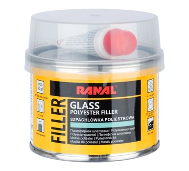 Шпаклевка по металлу 0.5 кг GLASFASER со стекловолокном RANAL