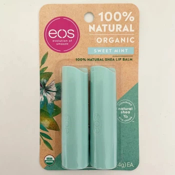 Набір органічних бальзамів для губ EOS Organic Natural Shea Солодка м'ята 2 шт