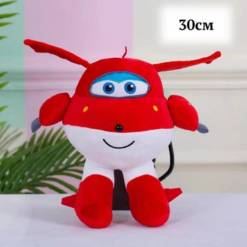 Мягкая игрушка с мультфильма супер крылья самолетик джетт 30 см красный (9097)
