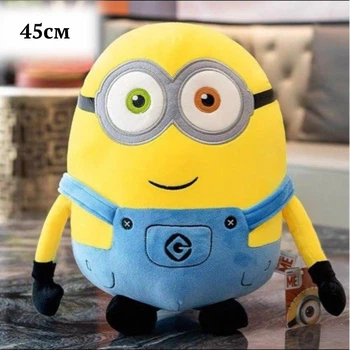 Мягкая игрушка обнимашка миньон Боб 45 см герой мультфильма гадкий я minions желтый (9107)