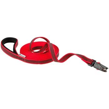 Повідець DAYTONA GUMMY MATIC G20/500RED, з автоматичним карабіном, прогумований нейлон