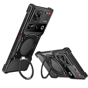 Чехол Metal Bamper для ZTE nubia Z70 Ultra black з серебряным