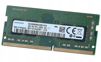 Оперативная память Samsung SODIMM DDR4 8Gb 1Rx8 2666Mhz PC4-2666V