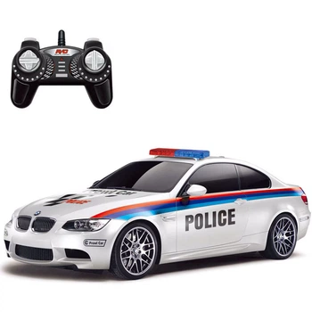 Машинка на радіокеруванні з підсвічуванням Поліція Police BMW M3 Білий