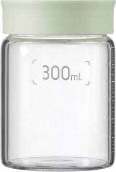 Zestaw słoików Buydeem szklanych Cozy Greenish 2 x 300 ml (ZES6950386605648)
