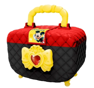 Детский игрушечный сейф Копилка со звуком и подсветкой Mickey Mouse Черный с красным