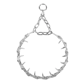Строгий проволочный хромированный ошейник COLLAR L Ш 35 мм Д 60 см Silver (6227)