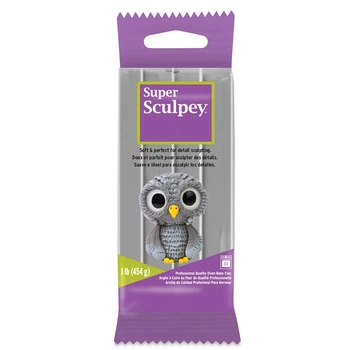 Полимерная глина серая 454 грамма Super Sculpey SS1GRAY, 114339