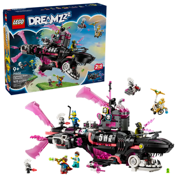 Zestaw klocków LEGO DREAMZzz Koszmarny Rekinokręt podwodny 1413 elementów (43269)