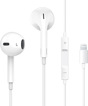 Навушники провідні для Apple навушники вкладиші EarPods Lightning 8tl White