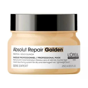 Маска восстанавливающая L'Oreal Professionnel Serie Expert Absolut Repair Protein + Gold Quinoa для поврежденных волос, 250 мл