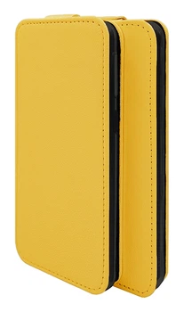 Чехол из натуральной кожи Logarm Genuine Leather Flip для Samsung M307F Galaxy M30s / M215F Galaxy M21 Желтый