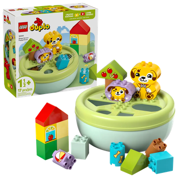 Zestaw klocków LEGO Duplo Sorter kształtów: Dom szczeniaczków 17 elementy (43274)